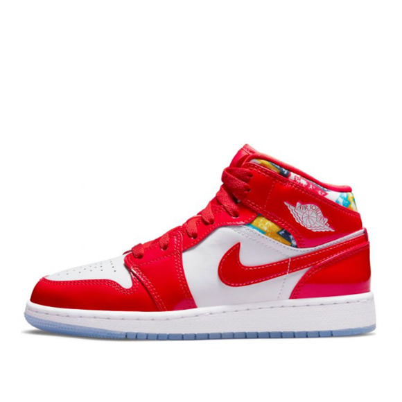 Air Jordan 1 Mid SE Chile Red White-Pollen DC729-600 Men\'s Sneakers Size 14 NEW main image 5
